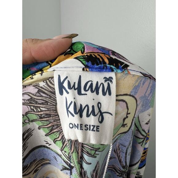 NEW Kulani Kinis Floral Print Swim Coverup One Size Wildflower Sun Lexi Hidalgo - Picture 9 of 12